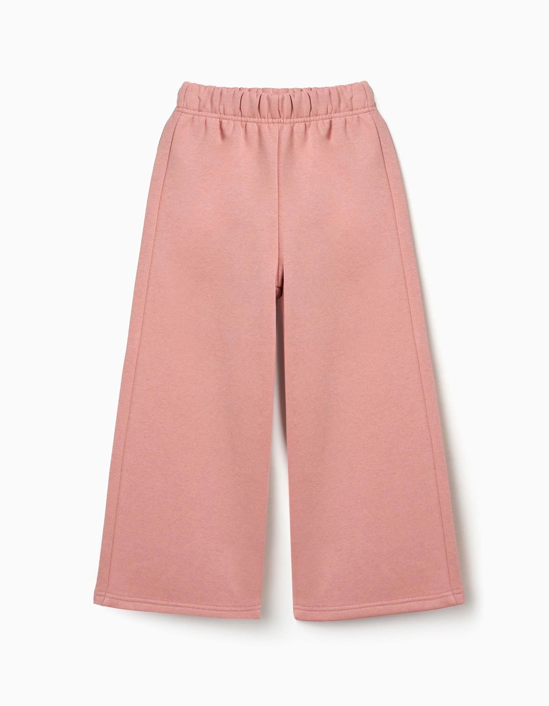 31081702038-0 Pantalon large en polaire à doublure brossée pour filles, rose clair – Image 1