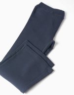 Jeggings évasés en maille brossée pour filles, bleu marine – Image 3