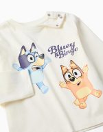 T-shirt à manches longues en coton Bluey pour bébés et enfants, blanc – Image 3