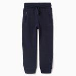 Pantalon de jogging en polaire avec cordon de serrage et poches pour garçon, bleu marine