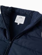 Doudoune sans manches pour garçon, doublée en polaire et dotée de poches, bleu marine. – Image 3