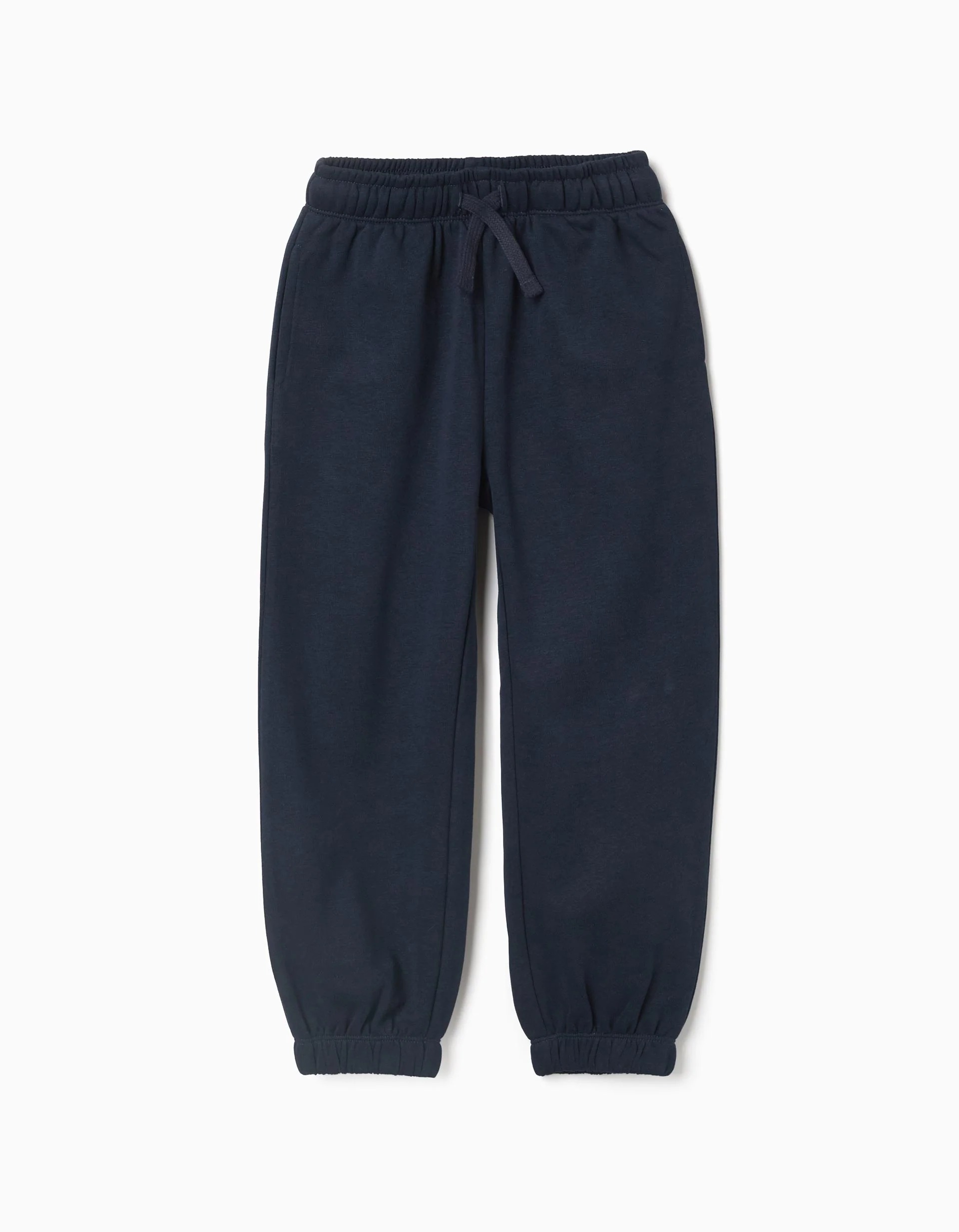 31081987006-0 Pantalon de jogging en polaire avec cordon de serrage et poches pour filles, bleu foncé – Image 1
