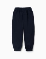 Pantalon de jogging en polaire avec cordon de serrage et poches pour filles, bleu foncé – Image 2