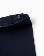 Leggings évasés Roma en maille pour bébés filles, bleu foncé – Image 3