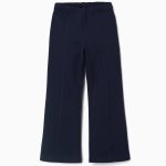 Leggings évasés Roma en maille pour filles, bleu foncé