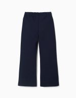 Leggings évasés Roma en maille pour filles, bleu foncé – Image 2