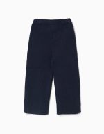 Pantalon large en maille côtelée pour bébé fille, bleu marine – Image 2