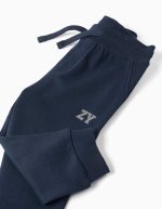 Pantalon de jogging en polaire avec cordon de serrage et imprimé pour bébé garçon, bleu marine – Image 3