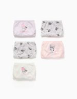 Lot de 5 culottes assorties en jersey pour fille