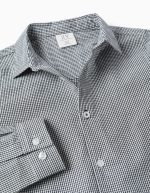 Chemise bleu foncé à manches longues en popeline pour garçon – Image 3