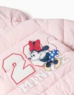 Doudoune à capuche imprimée Minnie pour bébés et petites filles, rose clair – Image 3