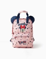 Sac à dos à motifs Minnie et oreilles 3D pour bébé fille, rose clair