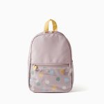 Sac à dos à pois et cœurs pour bébé fille, lilas
