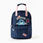 Sac à dos à motifs Stitch pour bébés et petites filles, bleu foncé