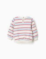 Sweat-shirt rayé brossé avec Minnie pour bébés et filles, multicolore – Image 2