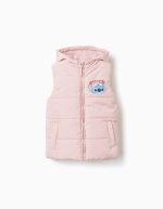 Gilet rose clair en polysilk pour fille – Image 3