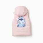 Gilet rose clair en polysilk pour fille