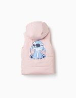 Gilet rose clair en polysilk pour fille