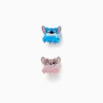 Lot de 2 mini pinces à cheveux Stitch pour bébés et petites filles, bleu/rose