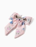 Barrette à cheveux avec nœud et imprimé Stitch pour bébés et petites filles, rose clair – Image 2