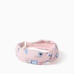 Bandeau pour fille avec imprimé Stitch et ange, rose clair