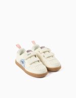 Baskets à imprimé Stitch et fermeture auto-agrippante pour bébé fille, beige clair – Image 2