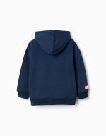 Sweat-shirt à capuche brossé avec imprimé Hulk pour garçon, bleu marine – Image 2