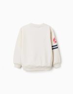 Sweat-shirt brossé à motifs Avengers pour garçons, blanc – Image 2