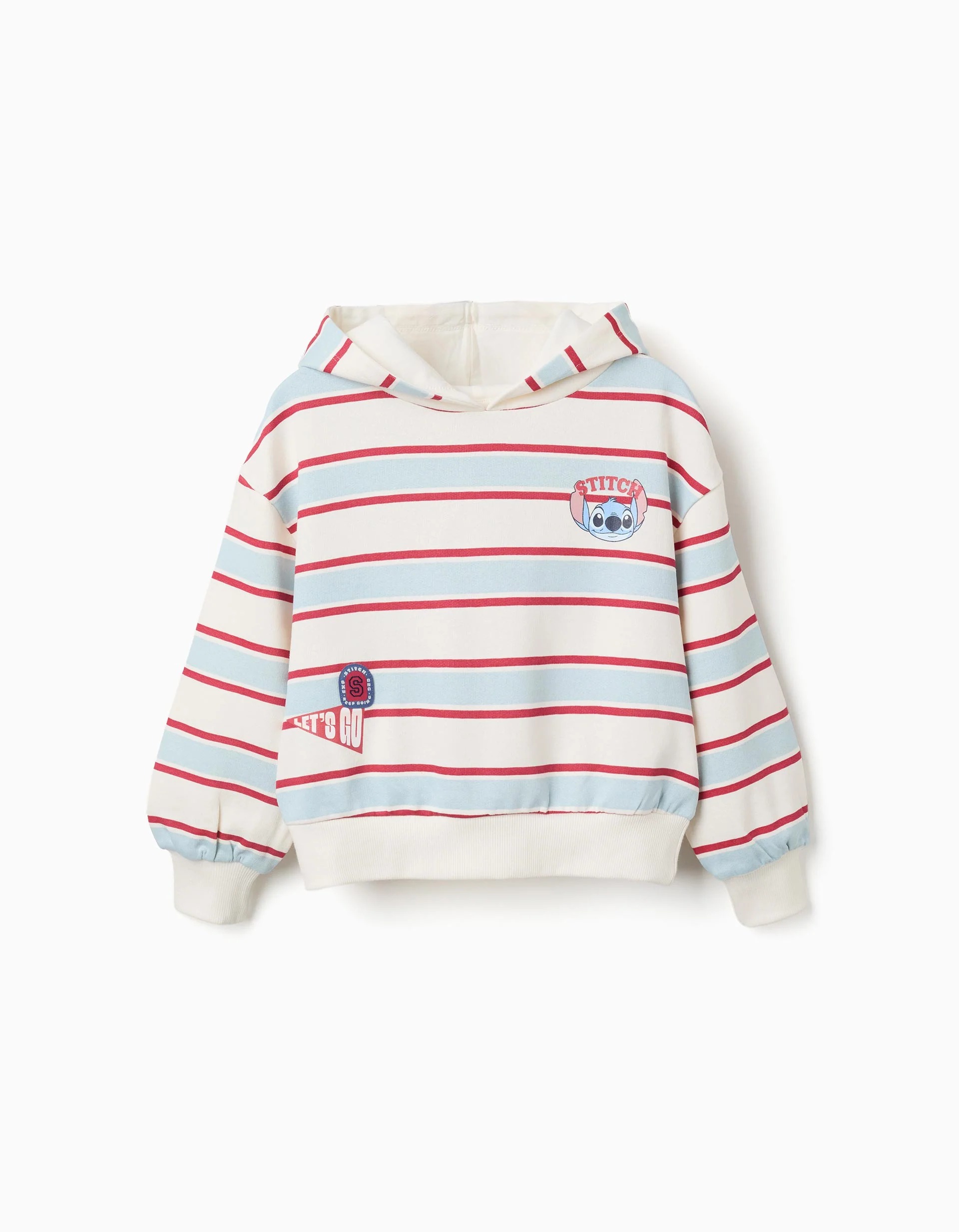 31082574041-0 Pull blanc à manches longues STITCH pour fille – Image 1