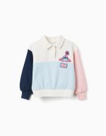 Pull STITCH bleu clair à manches longues pour fille