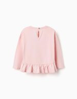 T-shirt à manches longues rose à imprimé Minnie pour bébés et petites filles – Image 2