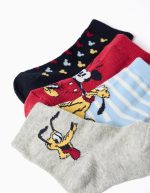 4 paires de chaussettes multicolores à motifs Mickey et Pluto pour bébé garçon – Image 2