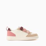 Baskets ZY Move bicolores pour filles, rose/bordeaux/beige