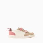 Baskets ZY Move bicolores pour bébés filles, rose/bordeaux/beige