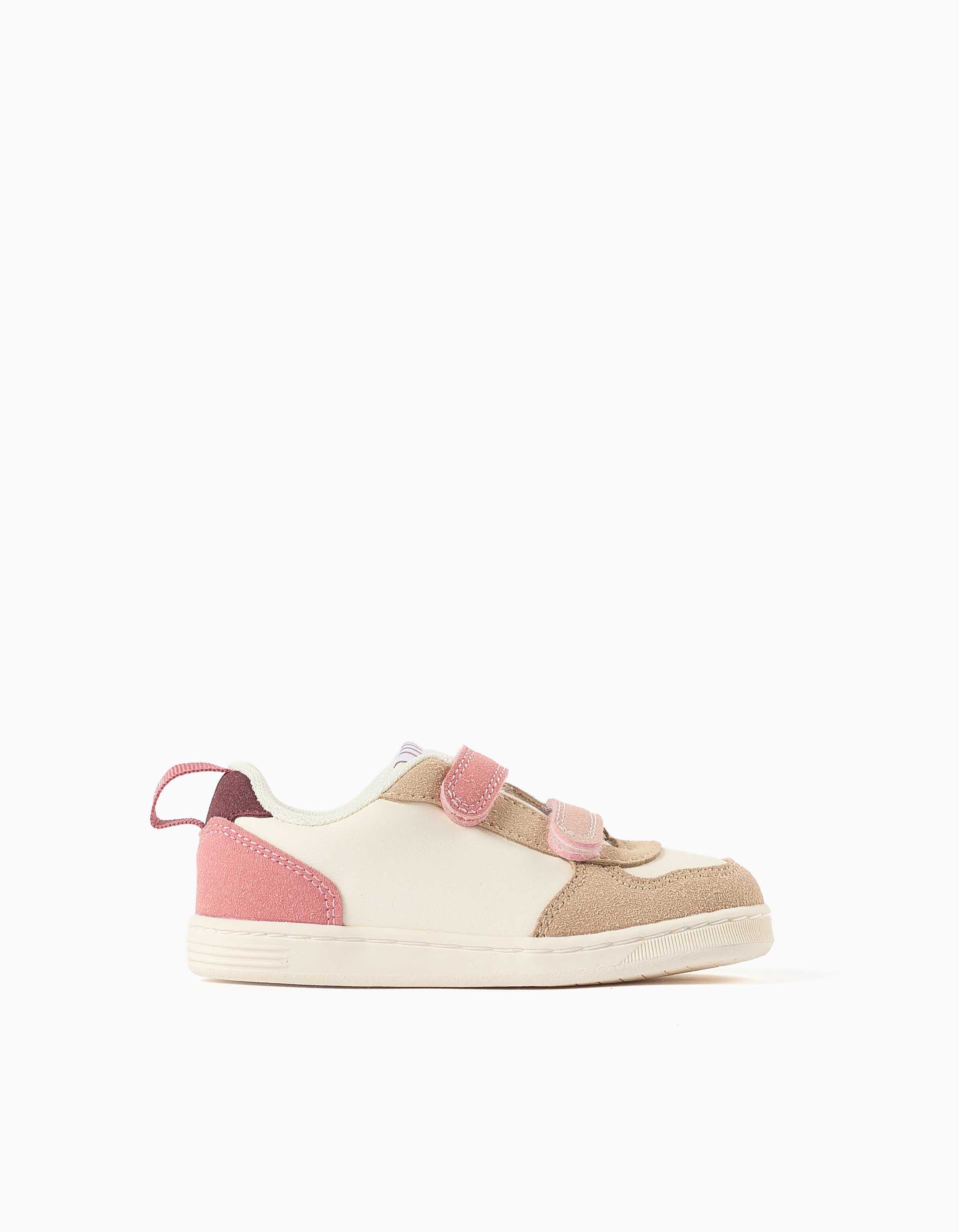 31083534038-0 Baskets ZY Move bicolores pour bébés filles, rose/bordeaux/beige – Image 1