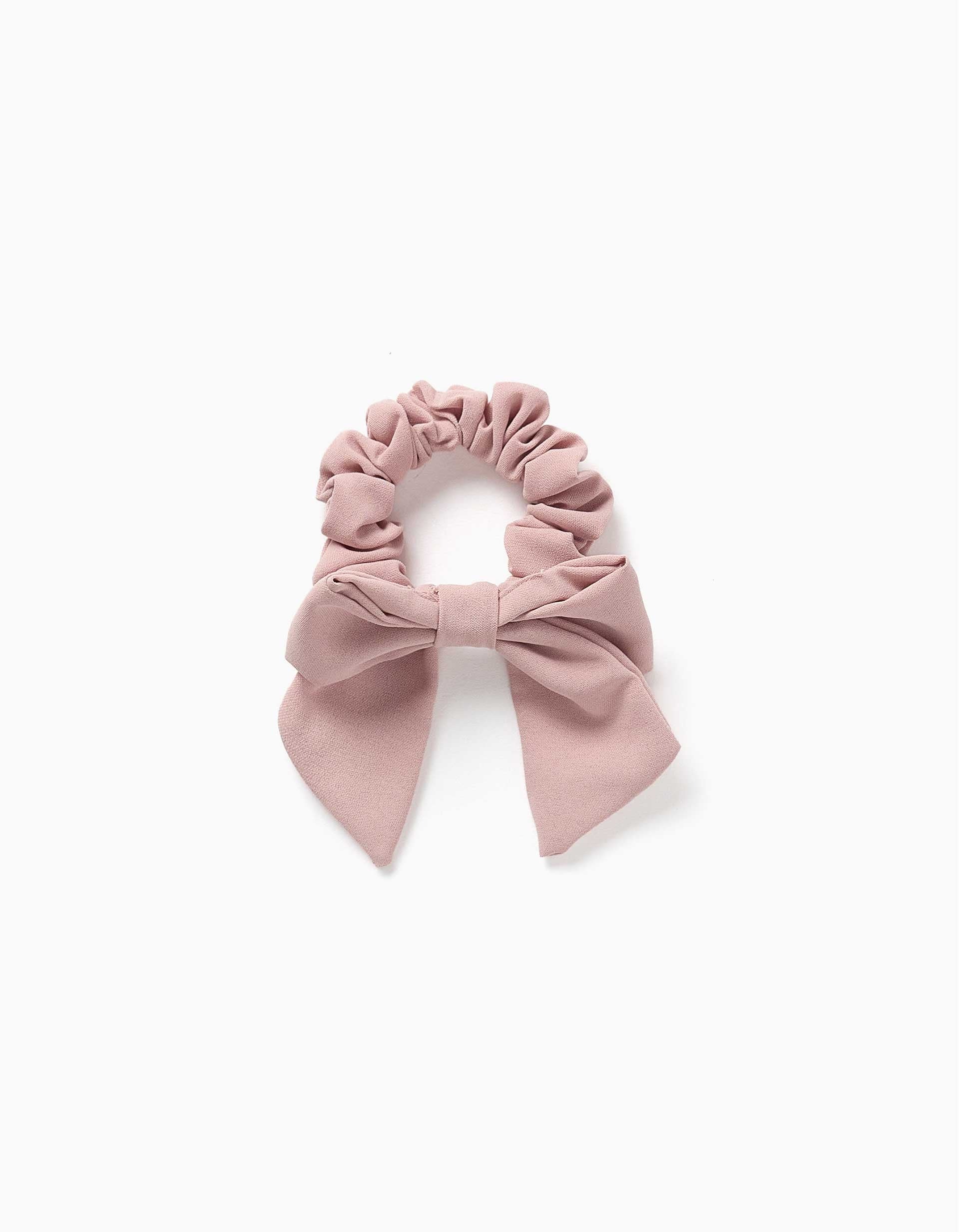 31083619030-0 Chouchou à nœud pour bébés et petites filles, rose clair – Image 1