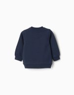 Sweat-shirt en coton bleu marine à imprimé Paddington pour bébé garçon – Image 2