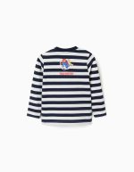 T-shirt rayé à manches longues avec Paddington pour bébé garçon, blanc/bleu – Image 2