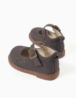 Chaussures Mary Jane à détails perforés pour bébés filles, marron foncé – Image 3
