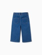 Jean à jambes larges et 4 poches pour bébé fille, bleu – Image 2