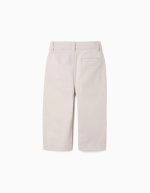 Pantalon chino slim en sergé avec poches pour bébé garçon, beige clair – Image 2